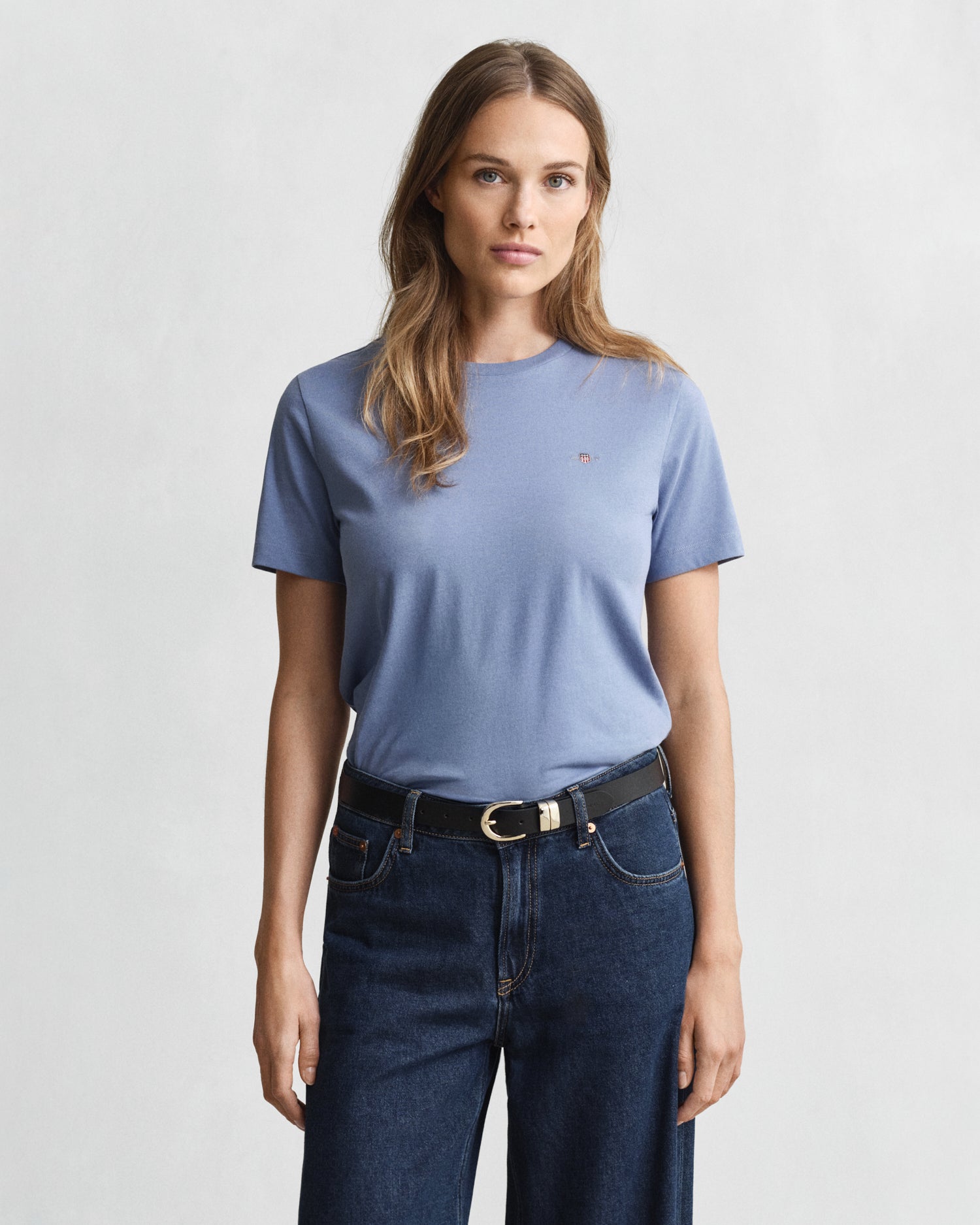 Deep Blue Shield Crew Tee