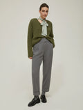 The Barrel Fit Grey Trousers