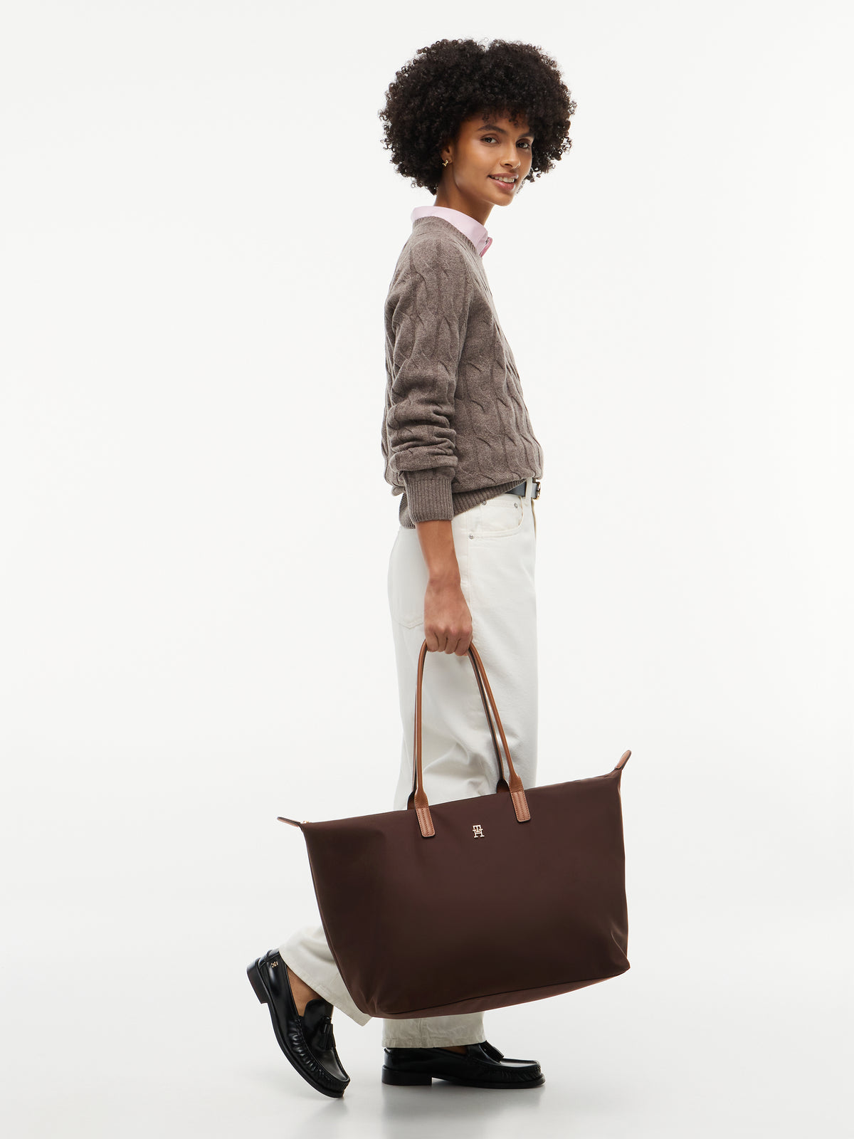 TH Popette Chocolate Brown Maxi Tote