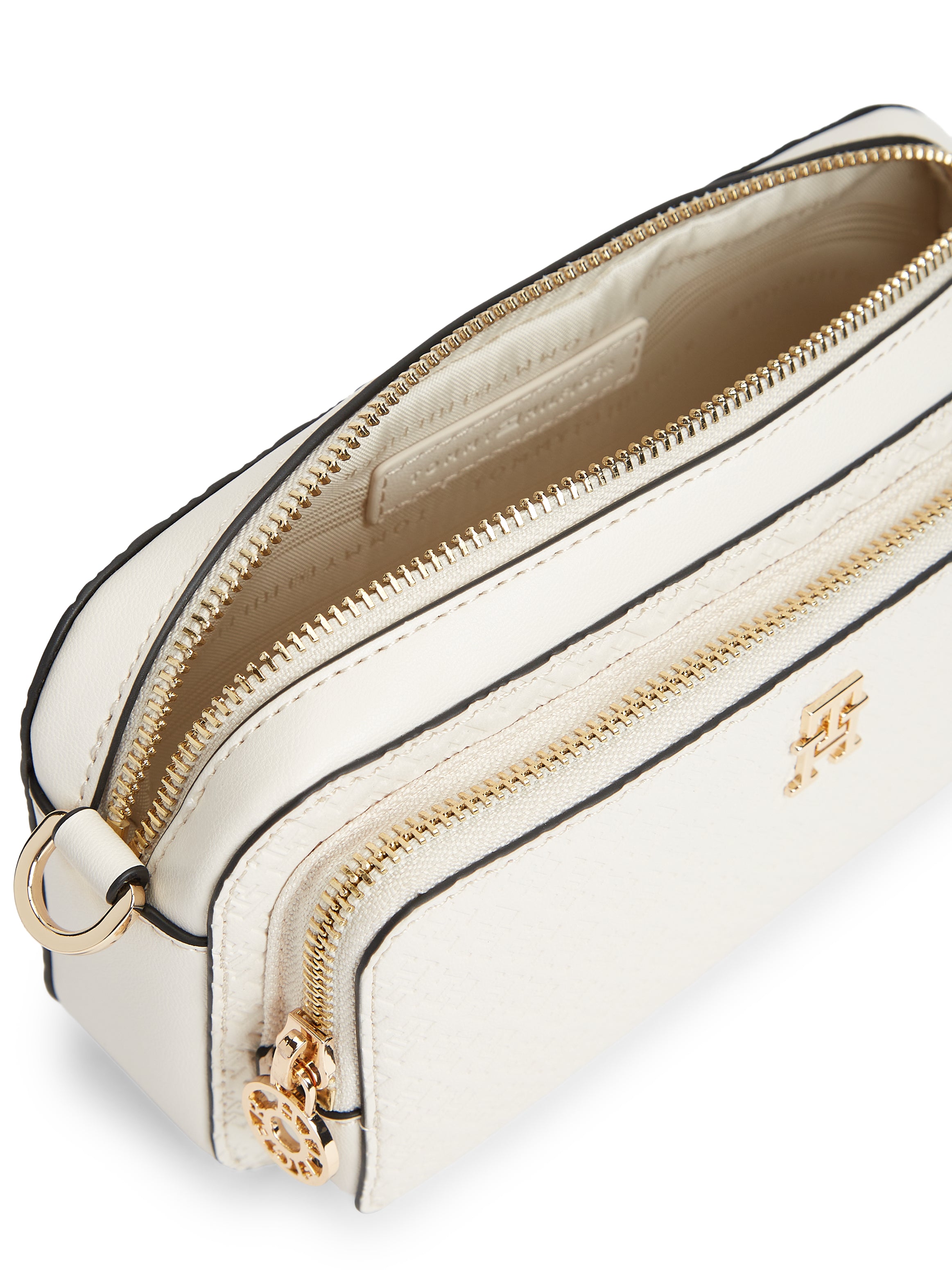 TH Monogram Crossbody Cream Camera Bag