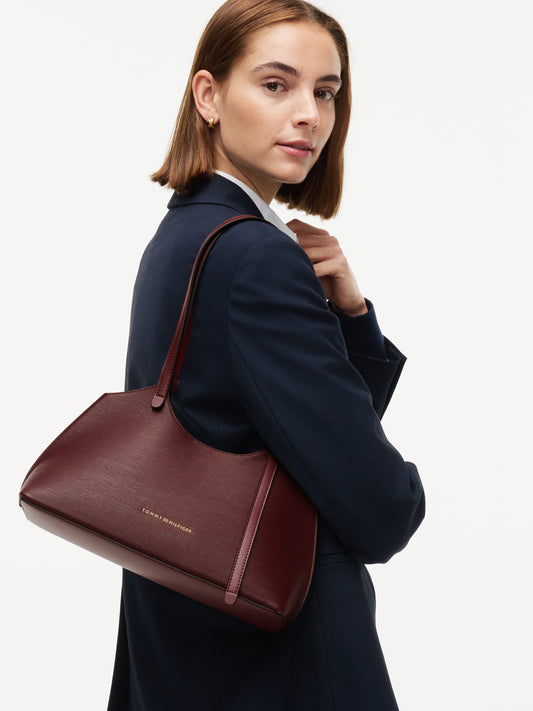TH Oxblood Shoulder Detail Bag