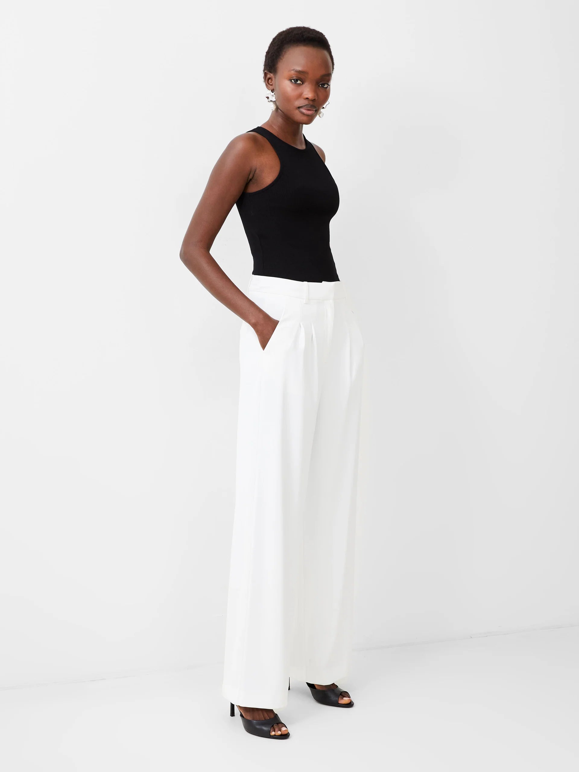 Harrie Suiting Trouser - White
