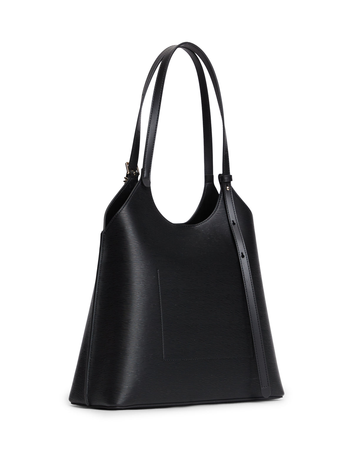 TH Black Modern Shoulder Tote Bag