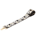 Crossbody Strap Black White Abstract