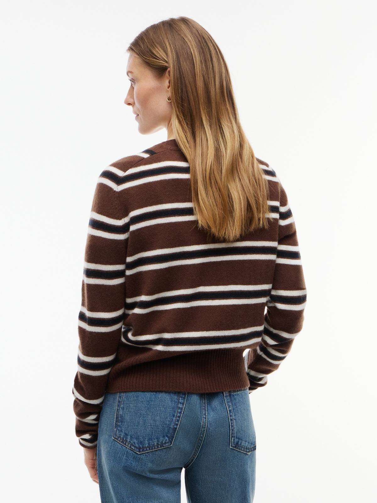 Soft Wool Chocolate Stripe Knit