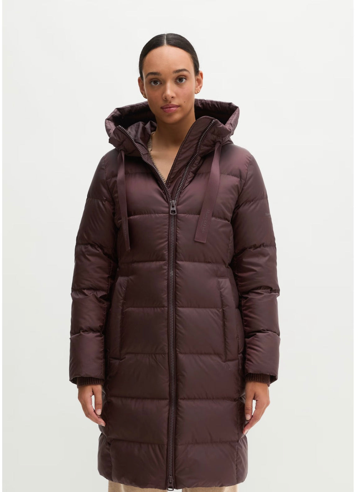 MOP Function Black Cherry Quilted Jacket