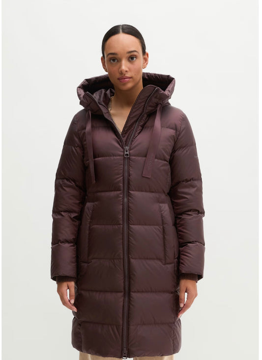 MOP Function Black Cherry Quilted Jacket