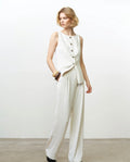 Vinnie Pinstripe Wide Leg Trousers