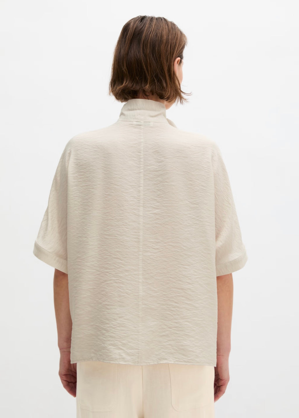 The Stone Viscose Tie Blouse