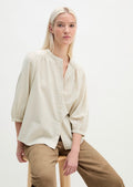 Stripe Taupe Lightweight Blouse