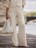 The Wide Leg Pristine Cream Bottoms 28”