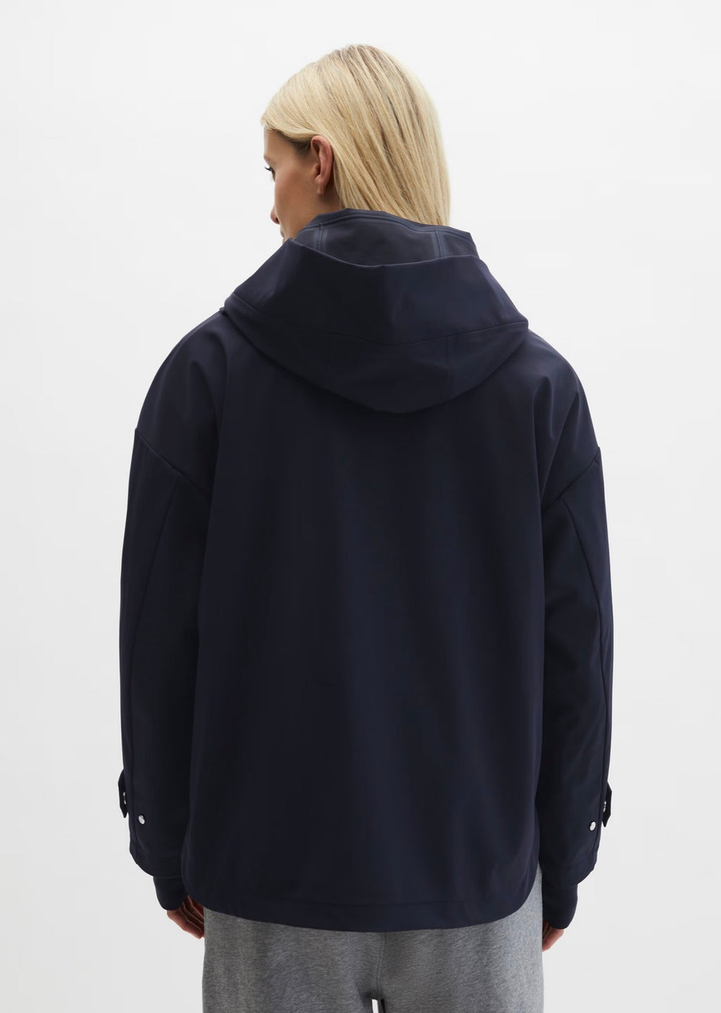 The 3 Layer Navy Nylon Function Waterproof Mac