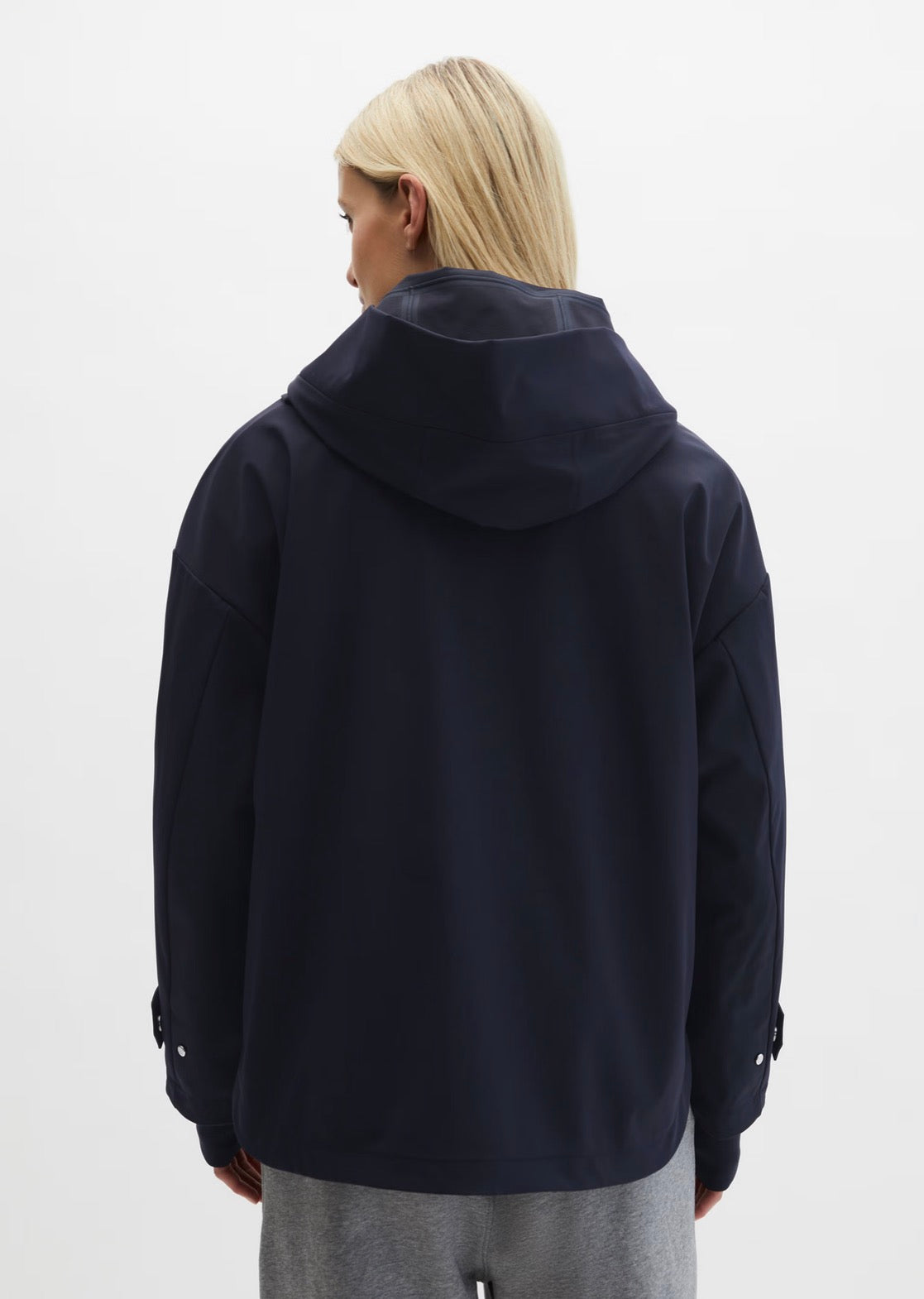 The 3 Layer Navy Nylon Function Waterproof Mac