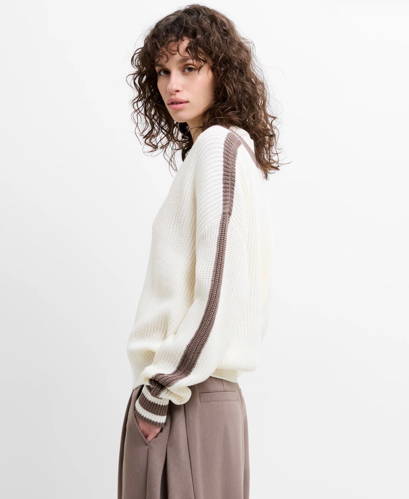 Varli Varsity V-Neck Jumper