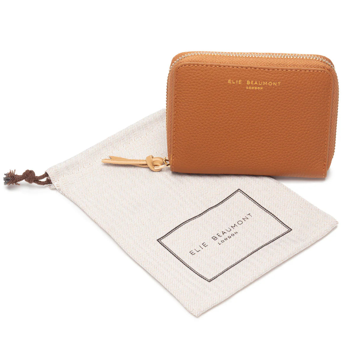 Zipper Purse Tan