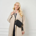 Black Quilted Crossbody Bag