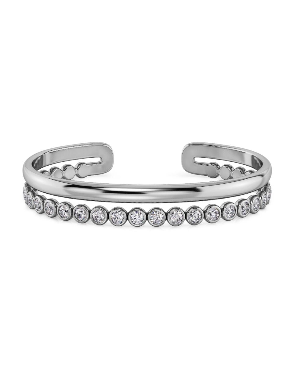 The Grace Silver Bangle