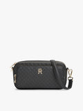 TH Monogram Crossbody Black Camera Bag
