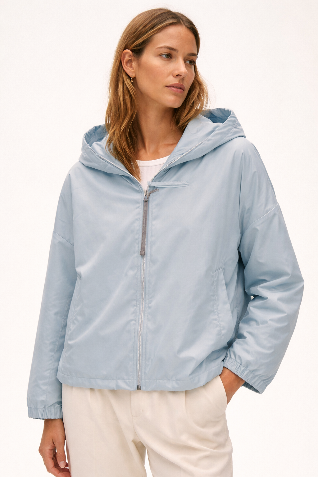 The Reversible Powder Blue Oat Jacket
