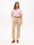 Sand Washed Slim Straight Leg Chinos