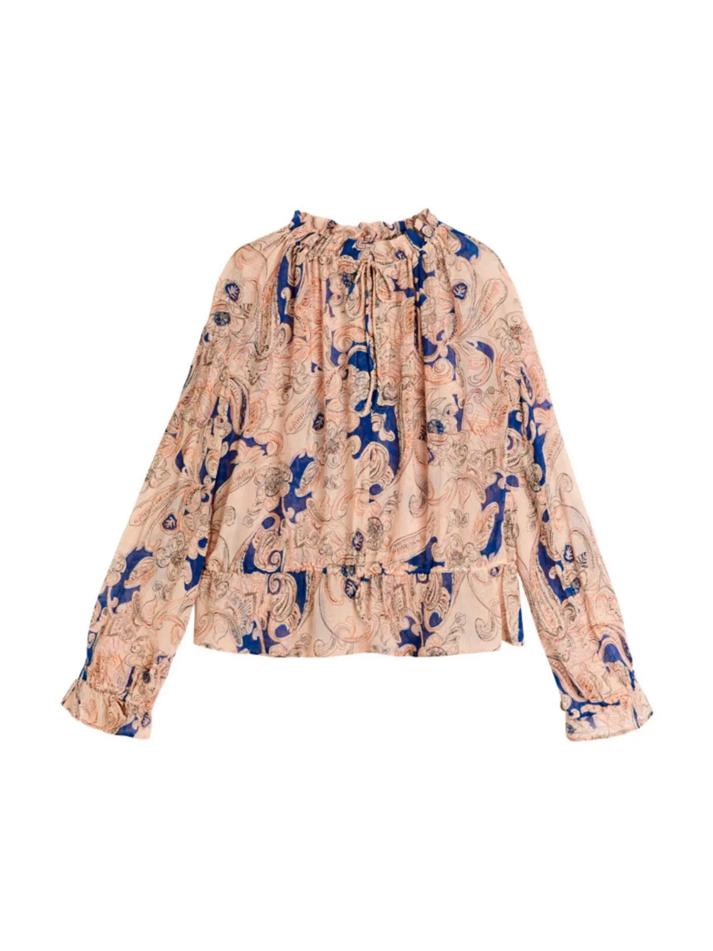 The Lorelei Paisley Peplum Blouse