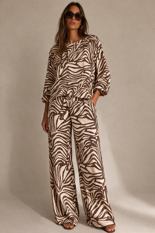 The Dietrich Printed Trousers
