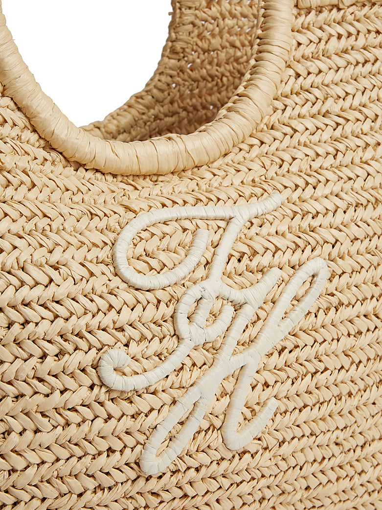 The Raffia TH Embroidery Bag