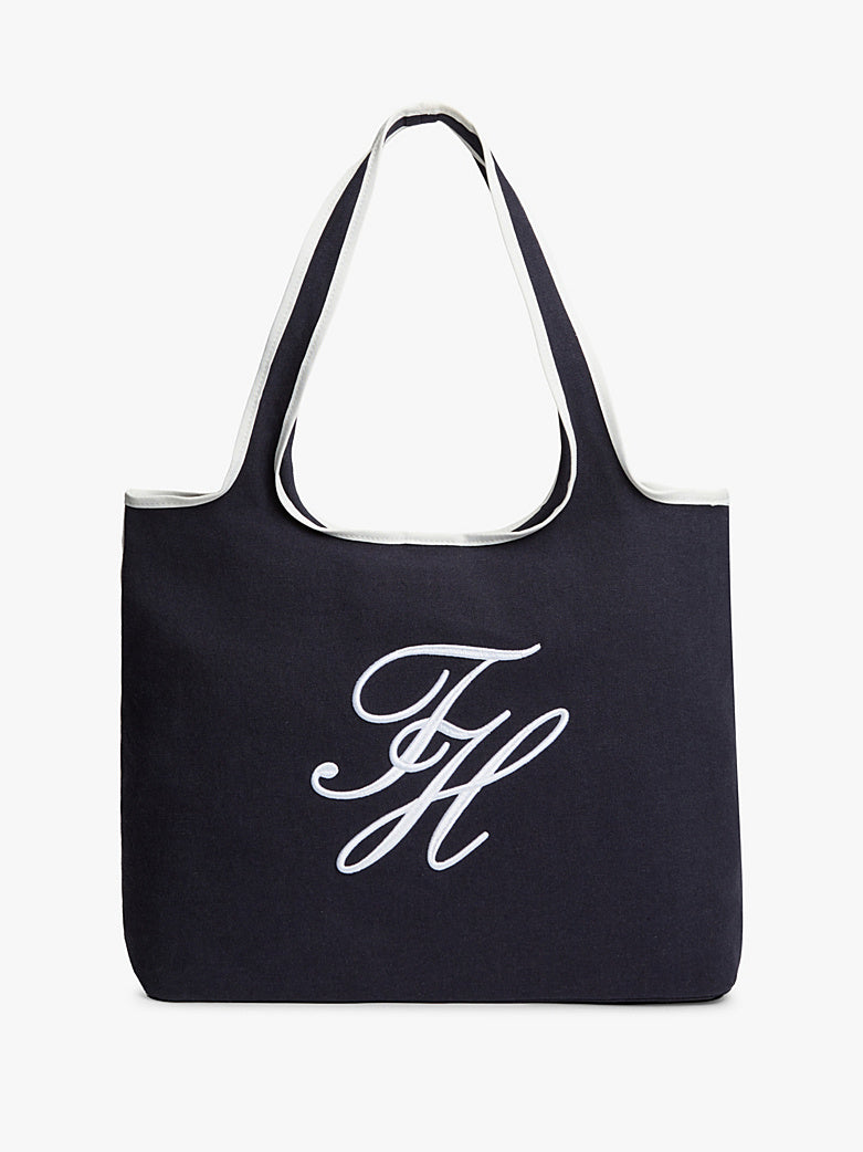 Canvas Beach Bag With Pouch