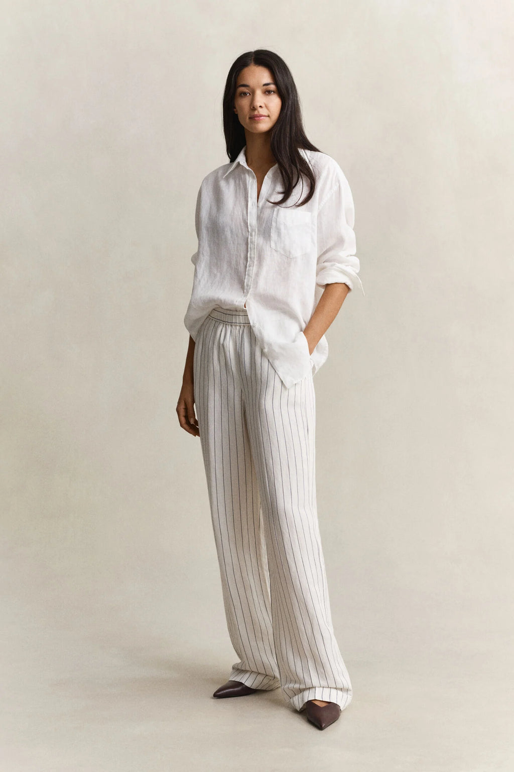 The Striped Linen Trousers
