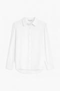 The Linen Sirena Pure White Shirt