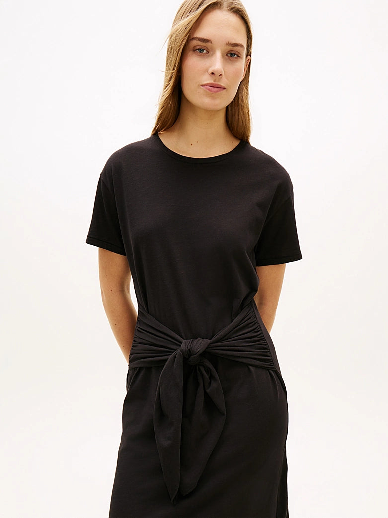 The Jersey Knot Relaxed Midi T-Shirt Dress