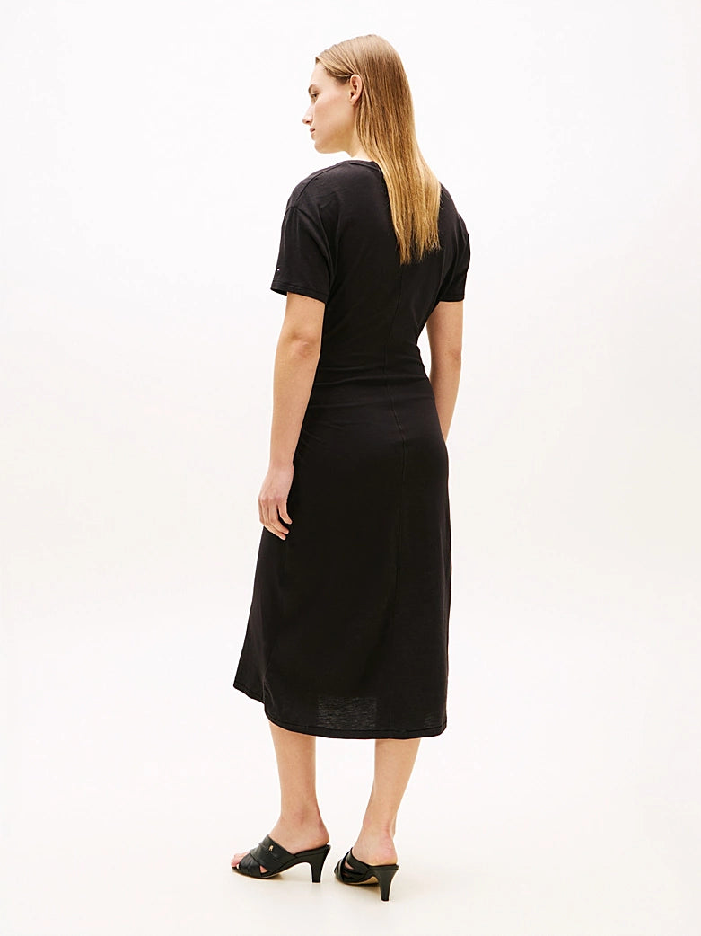 The Jersey Knot Relaxed Midi T-Shirt Dress