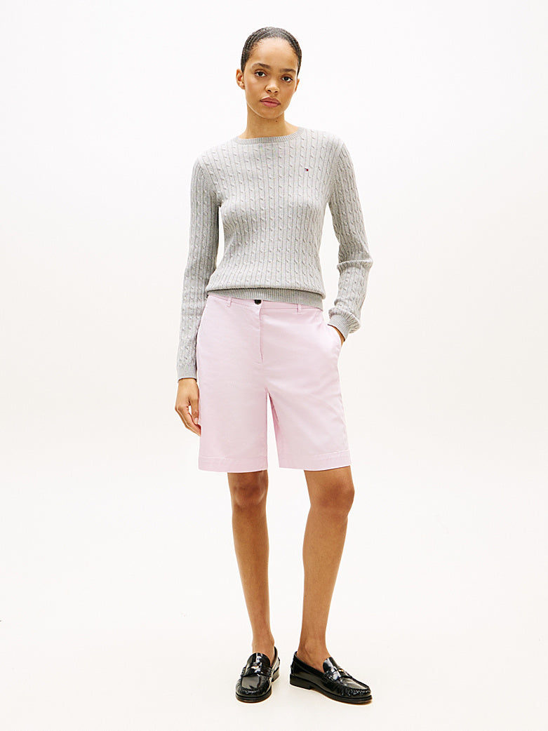 Washed Lilac Regular Chino Shorts