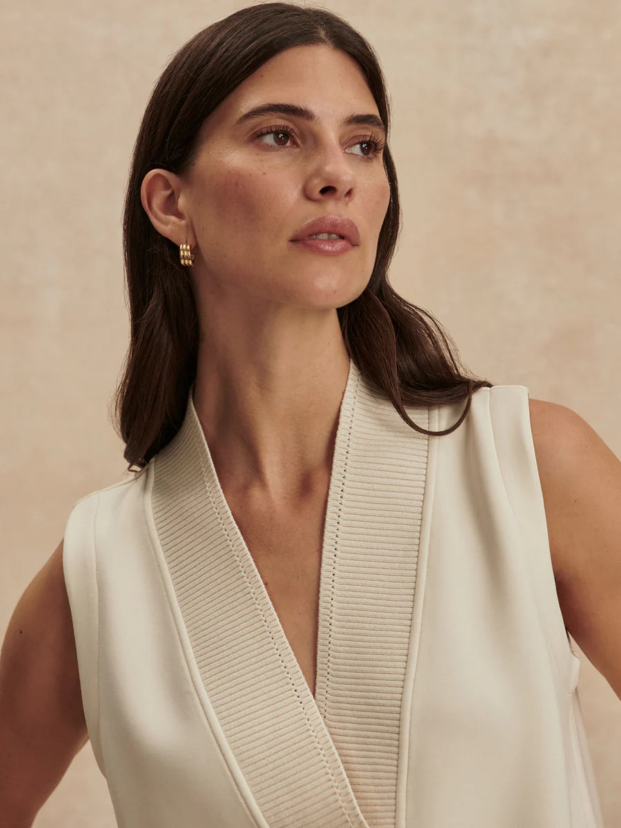 The Freida Pristine V-Neck Tank