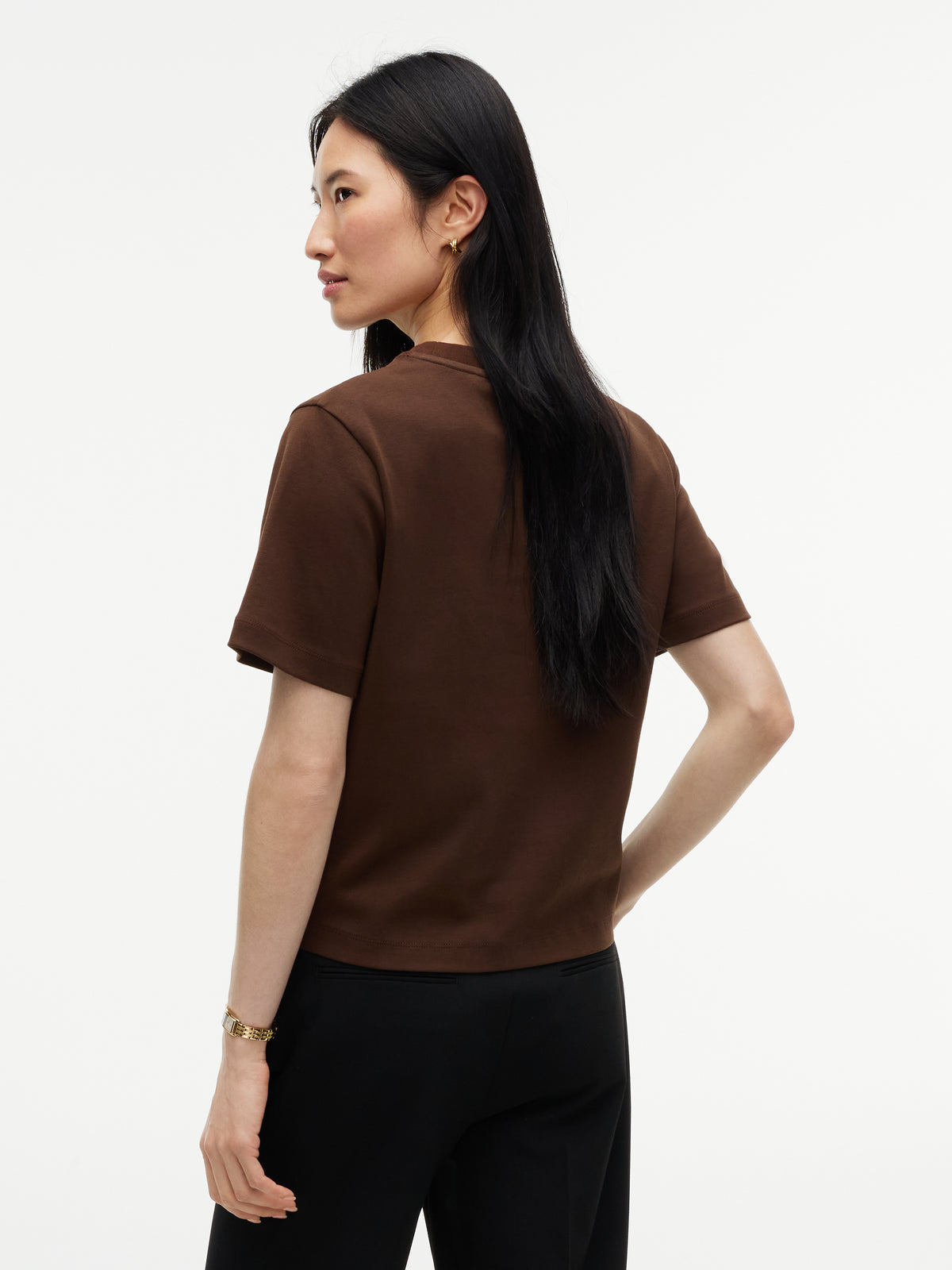 Interlock Boxy Chocolate Tee