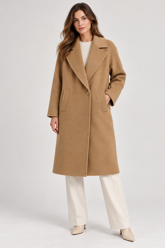 The Penny Icon Camel Coat