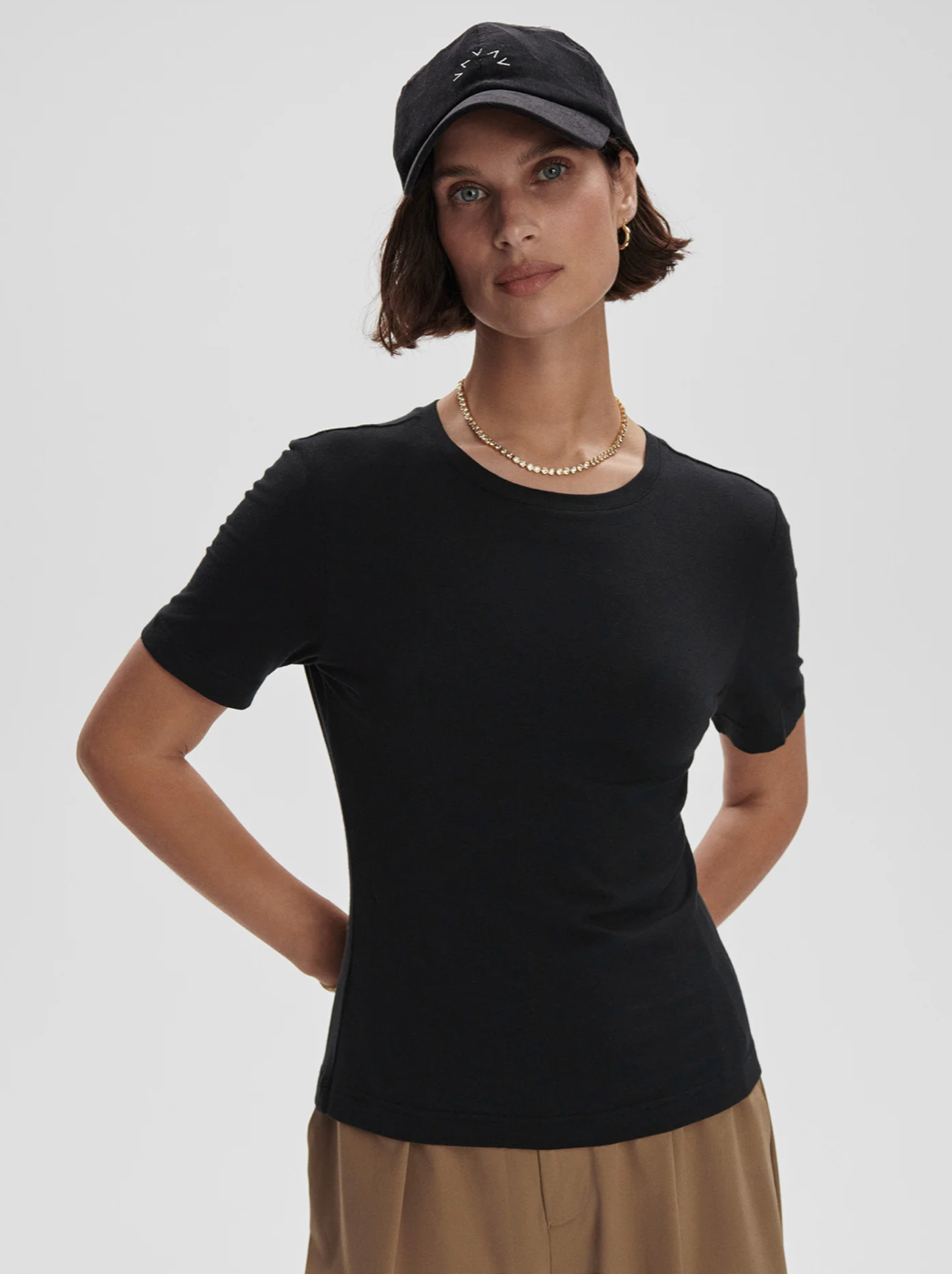 The Black Regina Fitted Tee