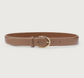 The Lenai Leather Praline Belt