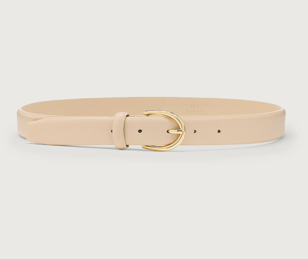 The Lenai Leather Latte Belt