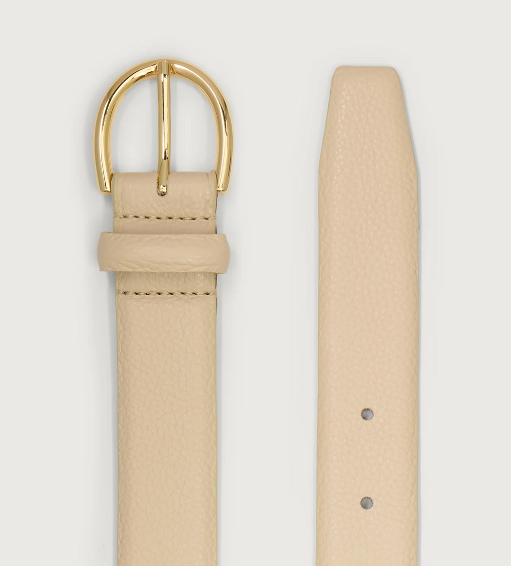 The Lenai Leather Latte Belt