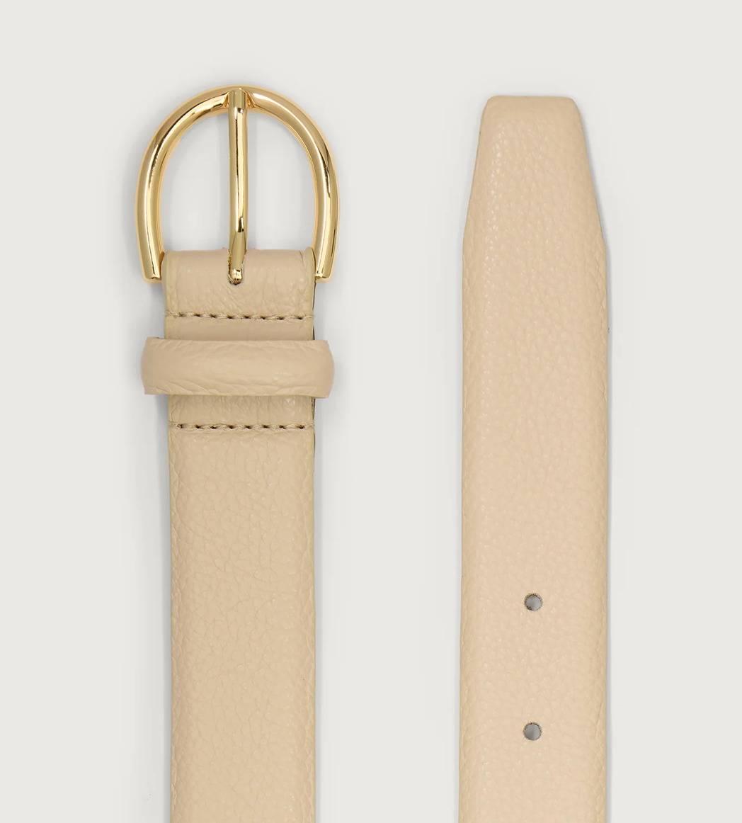 The Lenai Leather Latte Belt
