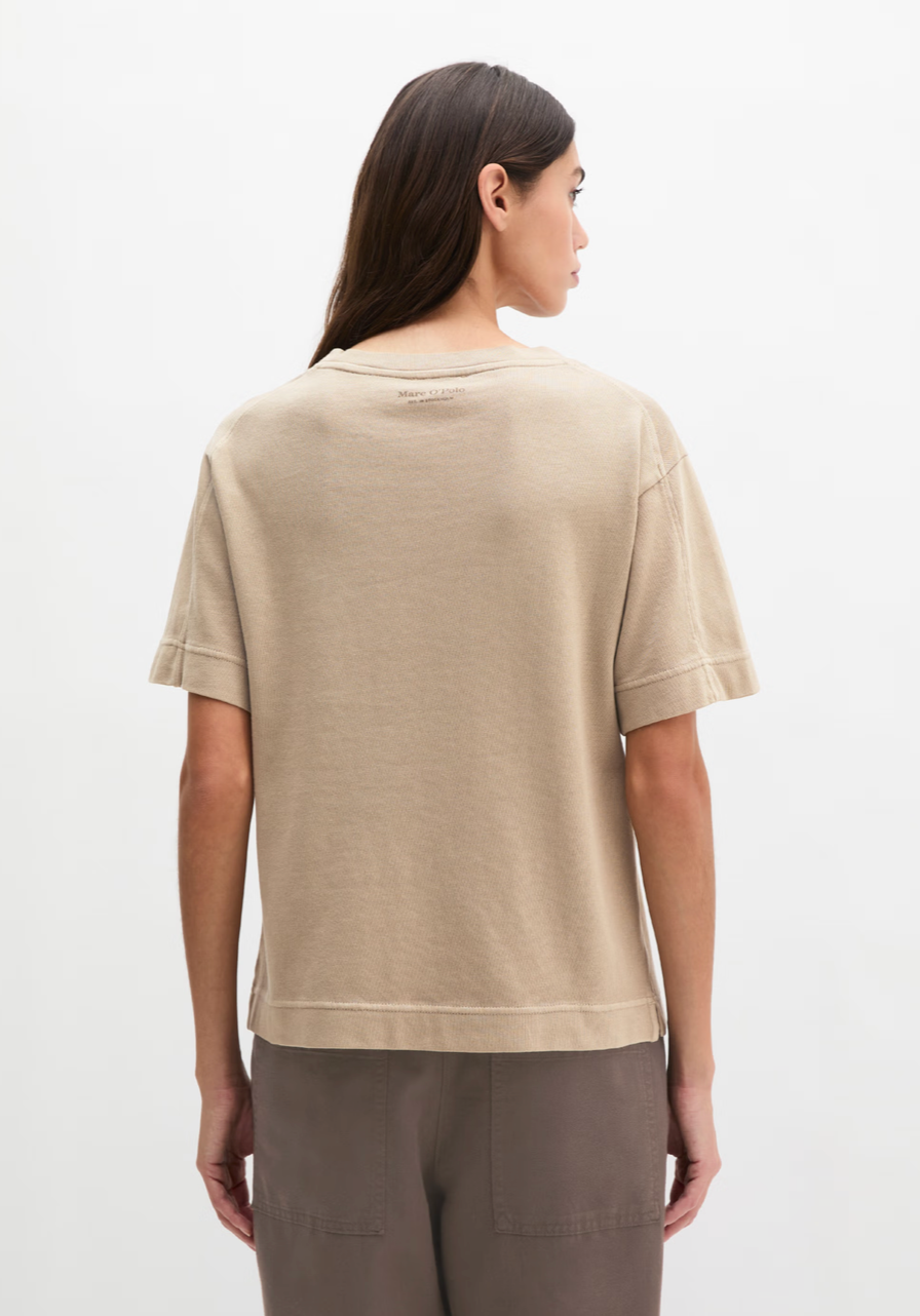 The Mocha Satin Pocket Jersey Tee