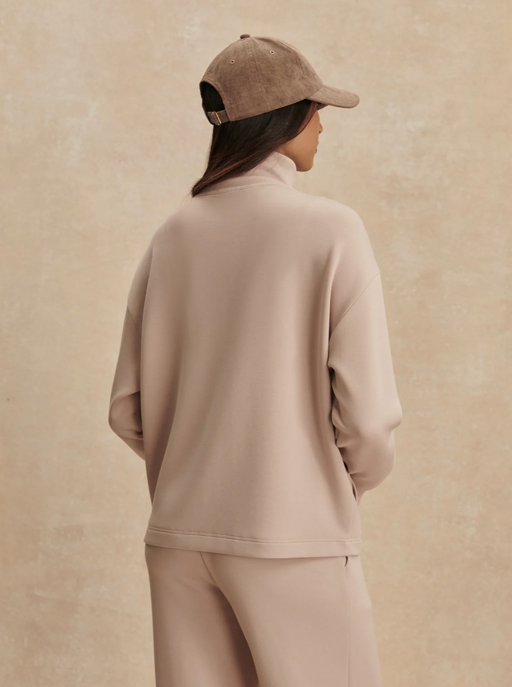 The Arlene Dusk Nude Zip-Through Sweat