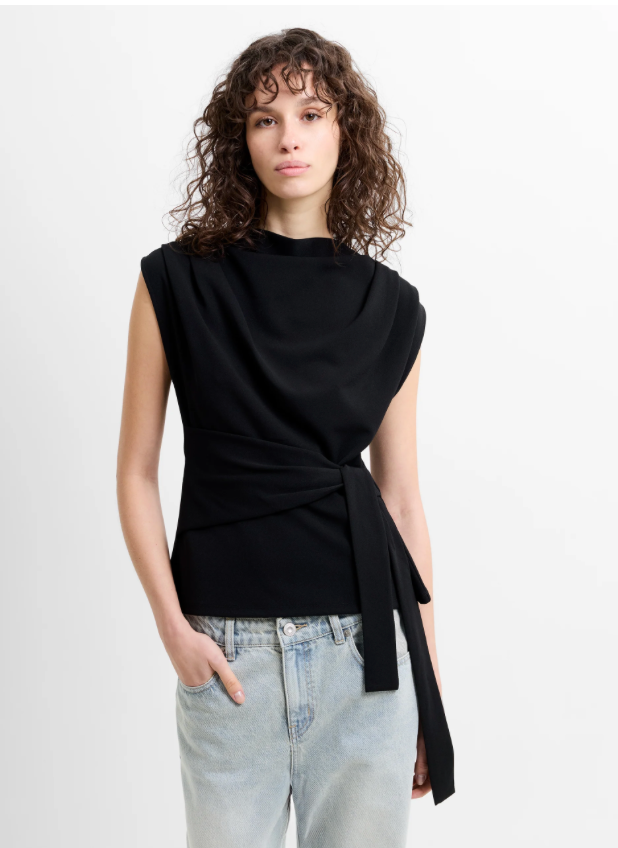 Zion Jersey Belted Shift Top