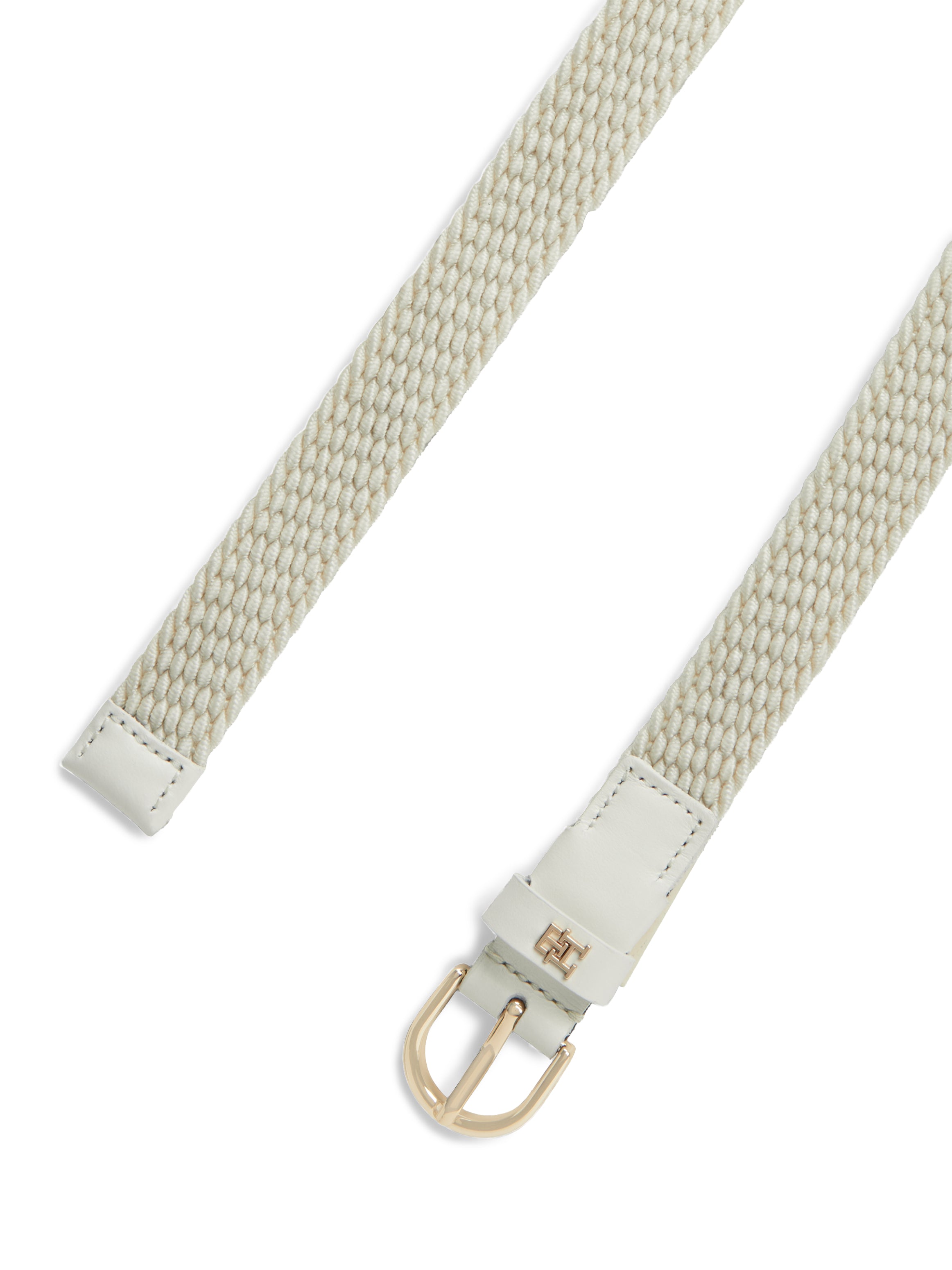 Essential Rounded Buckle Braided Elastic Belt