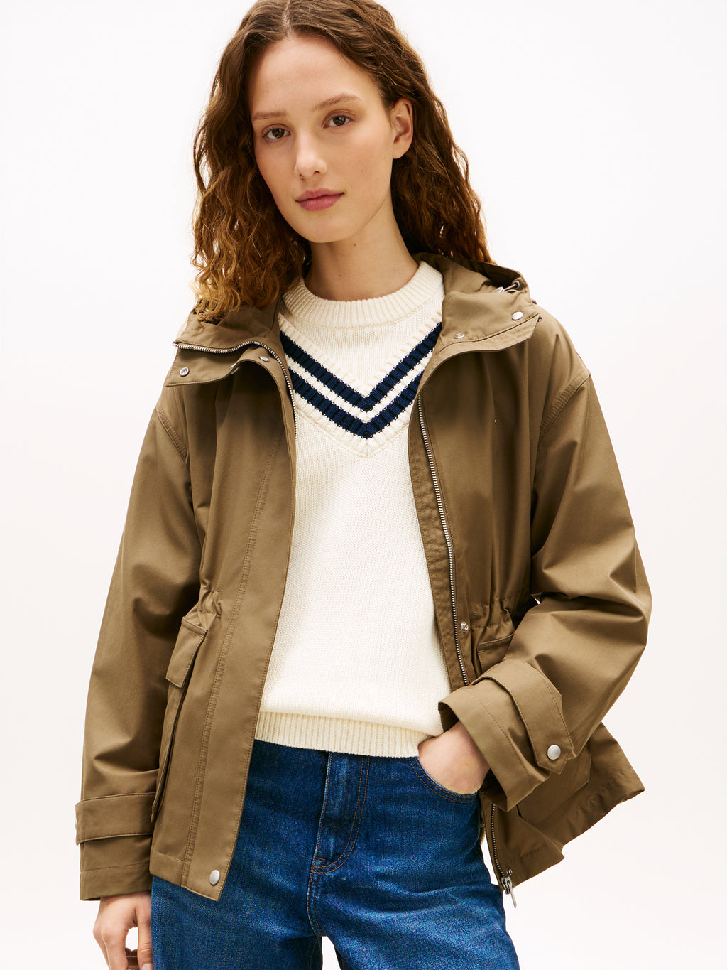 The Khaki Nylon Utility Jacket