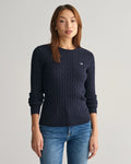 Cotton Cable Crew Evening Blue