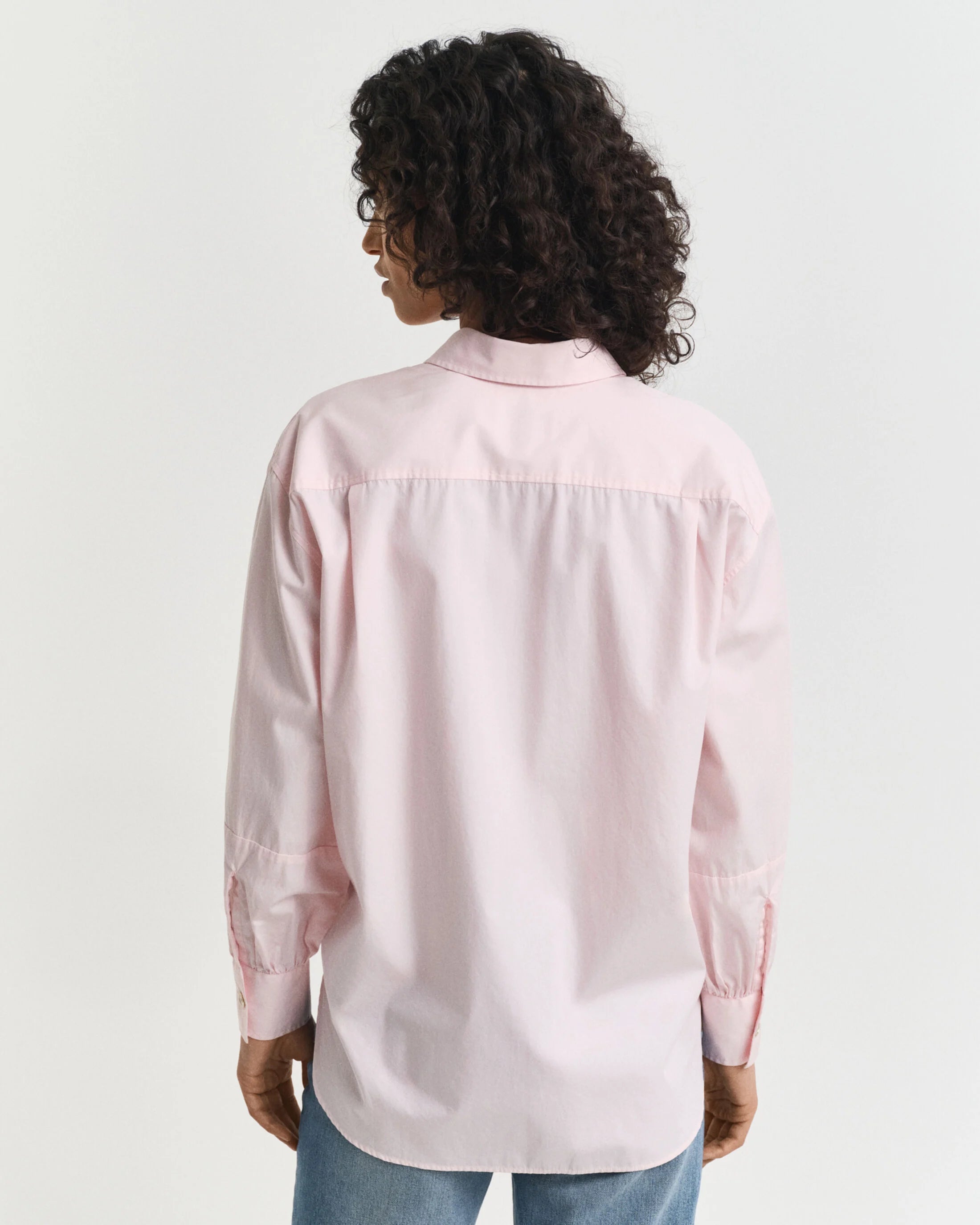 Relaxed Fit Volume Sleeve Salmon Shirt