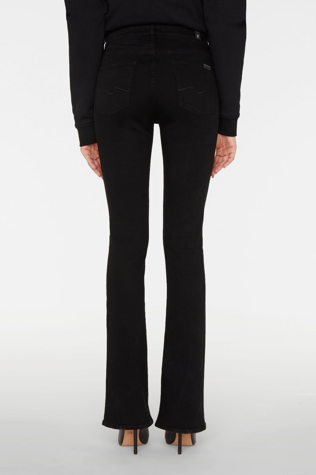 The Bootcut Rinsed Black Jeans