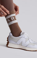The Spencer Socks in Milk Chocolate